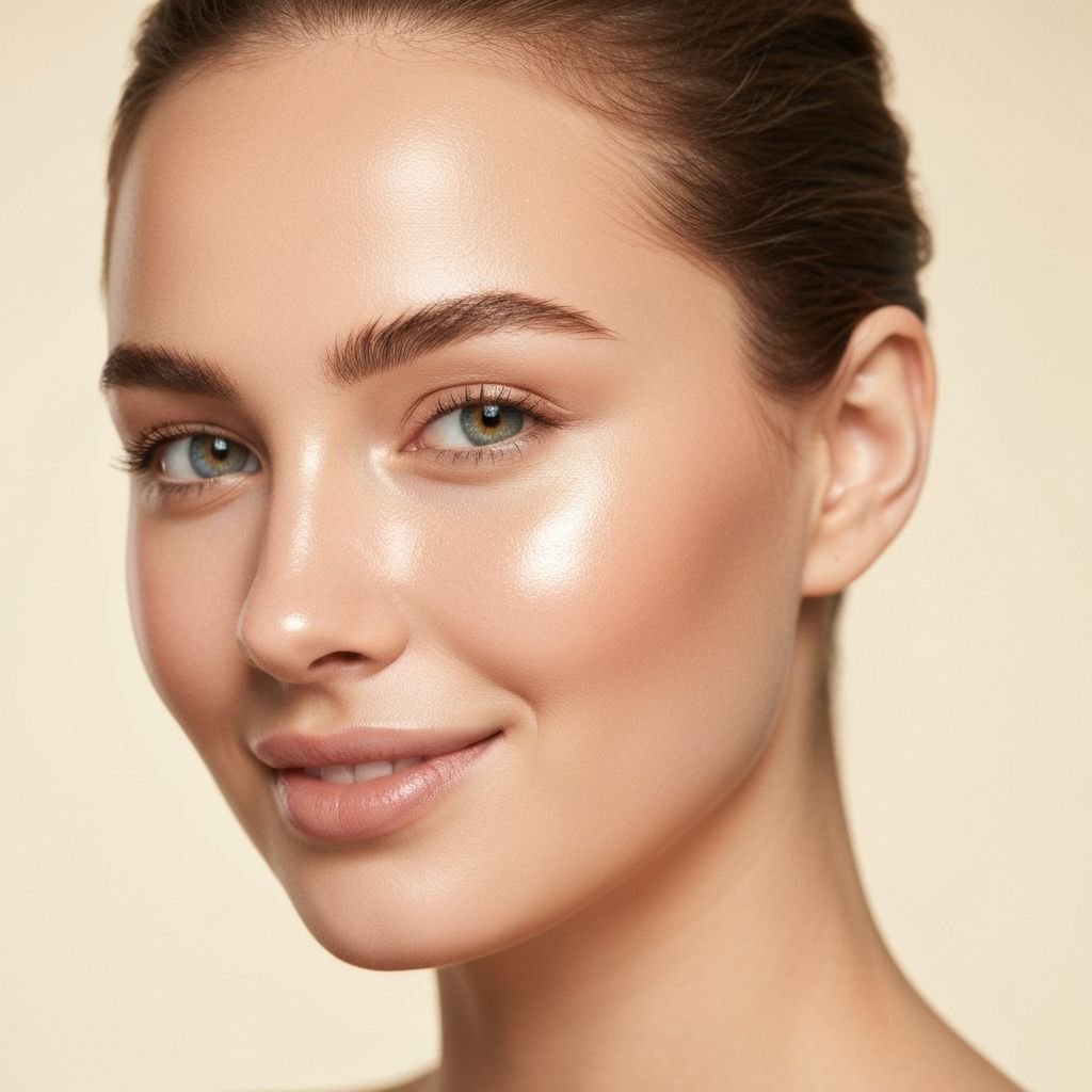 bright glowing radiant skin luminous healthy compl